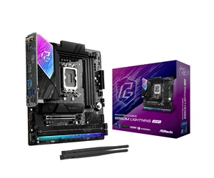 ASRock B860M Lightning WiFi Motherboard - Intel B860, LGA1851, DDR5 8666+ (OC), PCIe 5.0, Thunderbolt 4, WiFi 6E, 12+1+1+1+1 Power Phase, 4X M.2, USB 3.2 Gen2, Killer 2.5G LAN ASRock B860M Lightning WiFi Motherboard - Intel B860, LGA1851, DDR5 8666+ (OC), PCIe 5.0, Thunderbolt 4, WiFi 6E, 12+1+1+1+1 Power Phase, 4X M.2, USB 3.2 Gen2, Killer 2.5G LAN