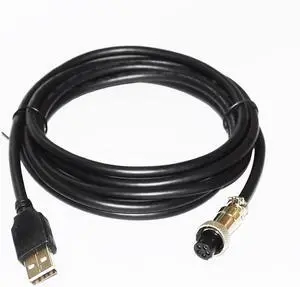 Pidwaok USB to GX12-5 Aviation Cable for Mad Catz TE2 / TE2+ Fightstick, 1m/3.3ft PC Connection Data Sync Cable Pidwaok USB to GX12-5 Aviation Cable for Mad Catz TE2 / TE2+ Fightstick, 1m/3.3ft PC Connection Data Sync Cable