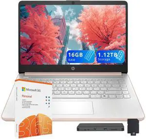 HP Stream 14" HD Laptop, Intel Processor N150, 16GB RAM, 1.12TB Storage(128GB UFS+1TB Docking Station Set), Intel Graphics, Webcam, Wi-Fi 6, 1 Year Office 365, Copilot, Fast Charge, Win 11, G HP Stream 14" HD Laptop, Intel Processor N150, 16GB RAM, 1.12TB Storage(128GB UFS+1TB Docking Station Set), Intel Graphics, Webcam, Wi-Fi 6, 1 Year Office 365, Copilot, Fast Charge, Win 11, G