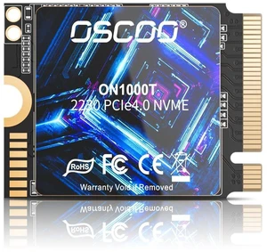 OSCOO 1TB M.2 2230 NVMe Gen4x4 PCIe SSD, Up to 5200MB/s Graphene Heatsink OSCOO 1TB M.2 2230 NVMe Gen4x4 PCIe SSD, Up to 5200MB/s Graphene Heatsink