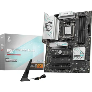 MSI B850 Gaming Plus WiFi Motherboard, ATX - Supports AMD Ryzen 9000/8000 / 7000 Processors, AM5 - DDR5 Memory Boost 8200+ MT/s (OC), PCIe 5.0 x16 & 4.0 x16, M.2 Gen5, Wi-Fi 7, 5G LAN MSI B850 Gaming Plus WiFi Motherboard, ATX - Supports AMD Ryzen 9000/8000 / 7000 Processors, AM5 - DDR5 Memory Boost 8200+ MT/s (OC), PCIe 5.0 x16 & 4.0 x16, M.2 Gen5, Wi-Fi 7, 5G LAN