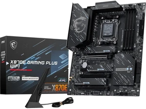 MSI X870E Gaming Plus WiFi Motherboard, ATX - Supports AMD Ryzen 9000/8000 / 7000 Processors, AM5-60A SPS VRM, DDR5 Memory Boost 8200+ MT/s (OC), PCIe 5.0 x16 & 4.0 x4, M.2 Gen5, Wi-Fi 7, 5G LAN MSI X870E Gaming Plus WiFi Motherboard, ATX - Supports AMD Ryzen 9000/8000 / 7000 Processors, AM5-60A SPS VRM, DDR5 Memory Boost 8200+ MT/s (OC), PCIe 5.0 x16 & 4.0 x4, M.2 Gen5, Wi-Fi 7, 5G LAN