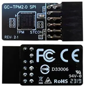 NUHFUFA TPM 2.0 Security Module SPI 2.0 (12-1) pin Security Module FW 7.85 for GIGABYTE GC-TPM20 Platform Accessories NUHFUFA TPM 2.0 Security Module SPI 2.0 (12-1) pin Security Module FW 7.85 for GIGABYTE GC-TPM20 Platform Accessories