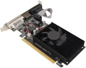 GT610 Graphics Card, 1GB DDR3, 64 Bit, HDMI, DVI, VGA, PCIe 2.0, with Cooling Fan for Desktop Computer GT610 Graphics Card, 1GB DDR3, 64 Bit, HDMI, DVI, VGA, PCIe 2.0, with Cooling Fan for Desktop Computer