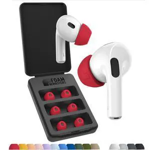 Foam Masters Ultra-Premium Memory Foam Ear Tips for AirPods Pro 3rd Gen (2025) ^^ 3 Pairs ^^ New Ver. ^^ Secure Fit ^^ Super Comfort ^^ Better Noise Cancel ^^ Replacement Buds (Medium, Red) Foam Masters Ultra-Premium Memory Foam Ear Tips for AirPods Pro 3rd Gen (2025) ^^ 3 Pairs ^^ New Ver. ^^ Secure Fit ^^ Super Comfort ^^ Better Noise Cancel ^^ Replacement Buds (Medium, Red)