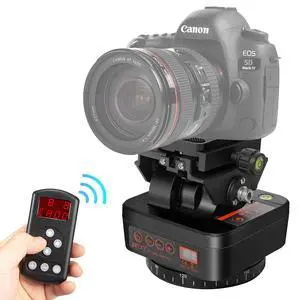 OlyCelotti Pan Tilt Camera Mount, Motorized Tripod Head with Remote Control and Mobile Phone Clip for DSLR Cameras, Smartphones, Tripod (Limited Weight Under 2.2lb) OlyCelotti Pan Tilt Camera Mount, Motorized Tripod Head with Remote Control and Mobile Phone Clip for DSLR Cameras, Smartphones, Tripod (Limited Weight Under 2.2lb)