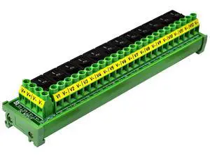 DIN Rail Mount 12 Channel Rocker Switch DC Power Distribution Strip Module DIN Rail Mount 12 Channel Rocker Switch DC Power Distribution Strip Module