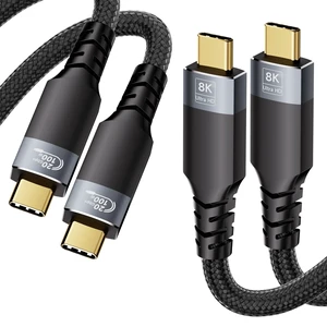 UPPDEFFST USBC Cable Compatible with Thunderbolt 3, USB 3.2 Gen 2,1.5M,5FT TypeC Cord 20Gbps High-Speed Transfer,100W Fast Charging,8K@30Hz & 4K@120Hz Video for Laptop,Hub, Docking Station and SSD UPPDEFFST USBC Cable Compatible with Thunderbolt 3, USB 3.2 Gen 2,1.5M,5FT TypeC Cord 20Gbps High-Speed Transfer,100W Fast Charging,8K@30Hz & 4K@120Hz Video for Laptop,Hub, Docking Station and SSD