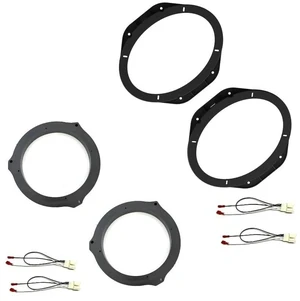 Economy 6x9 Front and 6.5" 6.75" Rear Car Stereo Speaker Install Adapter Mount Bracket Plates and Speaker Wire Connectors- Made for Ford: 2015-2024 F-150, 2017-2024 F-250/F-350/F-450 Economy 6x9 Front and 6.5" 6.75" Rear Car Stereo Speaker Install Adapter Mount Bracket Plates and Speaker Wire Connectors- Made for Ford: 2015-2024 F-150, 2017-2024 F-250/F-350/F-450