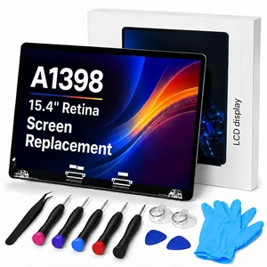 Vahuqrel A1398 Screen Replacement for 15.4 inches MacBook Pro Retina Mid 2012 Early 2013 Year 2880x1800 LCD Full Assembly 6PINS for EMC 2512 2673 Silver Vahuqrel A1398 Screen Replacement for 15.4 inches MacBook Pro Retina Mid 2012 Early 2013 Year 2880x1800 LCD Full Assembly 6PINS for EMC 2512 2673 Silver