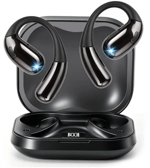 MKKLTUOP Open Ear Clip Wireless Earbuds Bone Conduction Headphones, Bluetooth 5.4, Open Ear Design for Running Fitness,OfficeBuilt-in Mic, IPX7 Waterproof, LED Display Charging Case,Ear Hooks B MKKLTUOP Open Ear Clip Wireless Earbuds Bone Conduction Headphones, Bluetooth 5.4, Open Ear Design for Running Fitness,OfficeBuilt-in Mic, IPX7 Waterproof, LED Display Charging Case,Ear Hooks B