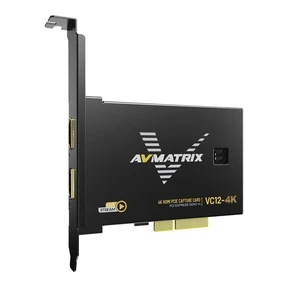 AVMATRIX VC12-4K PCIE Capture Card 4k for Game Livestream and Record AVMATRIX VC12-4K PCIE Capture Card 4k for Game Livestream and Record