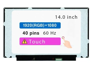 14.0" Screen Replacement B140HAK03.2 R140NWF5 RA for Lenovo Thinkpad P14S T14 T14S Gen 1 Gen 2 LCD Display Panel 40 pins 60 Hz FHD 1920 * 1080 Touch (Not for Gen 3) 14.0" Screen Replacement B140HAK03.2 R140NWF5 RA for Lenovo Thinkpad P14S T14 T14S Gen 1 Gen 2 LCD Display Panel 40 pins 60 Hz FHD 1920 * 1080 Touch (Not for Gen 3)