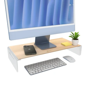 j5create Premium Monitor Stand, Made with Elegant Wood and Sleek Aluminum j5create Premium Monitor Stand, Made with Elegant Wood and Sleek Aluminum