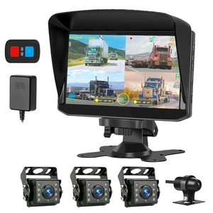 VSYSTO H7 4CH Truck Dash Camera 360 DVR Dash Cam Security Camera System Vehicle Backup Cameras 1080P Front Rear Side View 7.0'' Monitor w/GPS IR Night Vision for RV Semi Truck Trailer Tractor VSYSTO H7 4CH Truck Dash Camera 360 DVR Dash Cam Security Camera System Vehicle Backup Cameras 1080P Front Rear Side View 7.0'' Monitor w/GPS IR Night Vision for RV Semi Truck Trailer Tractor