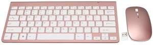 Jectse Keyboard Mouse Combo, 78 Keys Ultra Slim Portable Ergonomic Keyboard with Mouse Computer Keyboard Mouse for Laptop (Rose Gold) Jectse Keyboard Mouse Combo, 78 Keys Ultra Slim Portable Ergonomic Keyboard with Mouse Computer Keyboard Mouse for Laptop (Rose Gold)