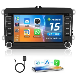 ESSGOO Android15 4+64G Wireless CarPlay Androidd Auto Autoradio for VW Golf ESSGOO Android15 4+64G Wireless CarPlay Androidd Auto Autoradio for VW Golf