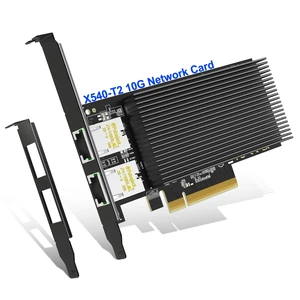 10Gb Dual LAN Base-T PCI-e Network Card, Intel X540 Controller, NICGIGA 10Gbps Ethernet Adapter, 2 * 10Gbe RJ45 Port, 10G NIC Card, Support Windows/Windows Server/Linux/Vmware/ESX 10Gb Dual LAN Base-T PCI-e Network Card, Intel X540 Controller, NICGIGA 10Gbps Ethernet Adapter, 2 * 10Gbe RJ45 Port, 10G NIC Card, Support Windows/Windows Server/Linux/Vmware/ESX