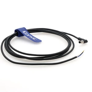 Eonvic Industrial M5 A-Code Right Angle 4 Pin Male Connector to Open End Moulded IP67 Waterproof Aviation Industrial Sensor Connection Cable 5M Eonvic Industrial M5 A-Code Right Angle 4 Pin Male Connector to Open End Moulded IP67 Waterproof Aviation Industrial Sensor Connection Cable 5M