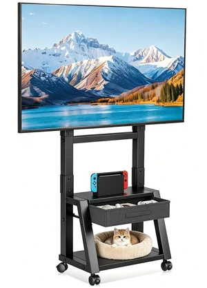 Suptek Mobile TV Cart with Storage Drawer for 32-75 inch Flat/Curved TVs Suptek Mobile TV Cart with Storage Drawer for 32-75 inch Flat/Curved TVs
