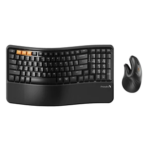 ProtoArc EKM02 Wave Keys Ergonomic Wireless Keyboard and Mouse, Black ProtoArc EKM02 Wave Keys Ergonomic Wireless Keyboard and Mouse, Black