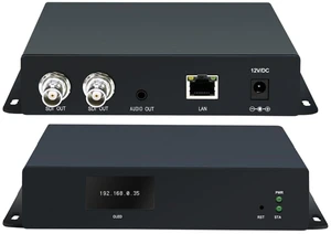 ORIVISION H.265 HEVC SDI Video Decoder, 1080P@60Hz Dual SDI Output Ports, HD 3G Hardware Video Audio Decoder, IP Streaming Decoders HTTP, HTTPS,RTSP, SRT, UDP/RTPRTMP Server for IP Camera...etc ORIVISION H.265 HEVC SDI Video Decoder, 1080P@60Hz Dual SDI Output Ports, HD 3G Hardware Video Audio Decoder, IP Streaming Decoders HTTP, HTTPS,RTSP, SRT, UDP/RTPRTMP Server for IP Camera...etc