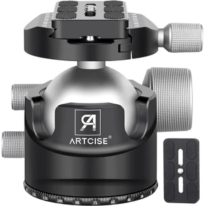 ARTCISE 55mm Low Profile Ball Head, Heavy Duty 360 Panoramic Tripod Head, All Metal CNC Panoramic Ball Head with Two 1/4" Quick Release Plates, Max Load 30kg/66lbs for DSLR Camcorder Tripod Monopod ARTCISE 55mm Low Profile Ball Head, Heavy Duty 360 Panoramic Tripod Head, All Metal CNC Panoramic Ball Head with Two 1/4" Quick Release Plates, Max Load 30kg/66lbs for DSLR Camcorder Tripod Monopod