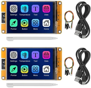 AOICRIE 2pcs 3.5" inch ESP32 Display ESP32 Development Board 3.5" LCD Display WiFi Bluetooth Resistive Touch Screen 320x480 Smart Display TFT LCD Module ST7796 Driver AOICRIE 2pcs 3.5" inch ESP32 Display ESP32 Development Board 3.5" LCD Display WiFi Bluetooth Resistive Touch Screen 320x480 Smart Display TFT LCD Module ST7796 Driver
