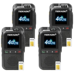 TIDRADIO Unlimited Range Rapid Walkie Talkies 6000+Miles,4G LTE Long Range PoC Radio with SIM Cards,Nationwide PPT Two-Way Radios, Global Long Distance for Family,Logistics, 4 Pack,TD-G100 TIDRADIO Unlimited Range Rapid Walkie Talkies 6000+Miles,4G LTE Long Range PoC Radio with SIM Cards,Nationwide PPT Two-Way Radios, Global Long Distance for Family,Logistics, 4 Pack,TD-G100