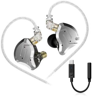 KZ ZS10 Pro USB-C in-Ear Monitors, 4BA+1DD Hybrid Driver IEM KZ ZS10 Pro USB-C in-Ear Monitors, 4BA+1DD Hybrid Driver IEM