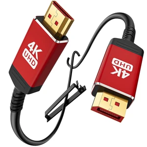 4K DisplayPort to HDMI Cable 30 ft, 4K@60Hz, 2K@120Hz, in-Wall CL3 Rated, Unidirectional DisplayPort 1.2 Source to HDMI 2.0 Display, DP to HDMI Compatible with PC, Dell, AMD, Lenovo, Monitor 4K DisplayPort to HDMI Cable 30 ft, 4K@60Hz, 2K@120Hz, in-Wall CL3 Rated, Unidirectional DisplayPort 1.2 Source to HDMI 2.0 Display, DP to HDMI Compatible with PC, Dell, AMD, Lenovo, Monitor
