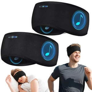 Sleep Headphones Bluetooth 6.0 Headband for Side Sleeper (Black & Black) Sleep Headphones Bluetooth 6.0 Headband for Side Sleeper (Black & Black)