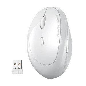 SANWA Left Handed Ergonomic Mouse, 2.4G Wireless + 2 Bluetooth Lefty Vertical Mouse for Small Medium Hands, 5 Programmable Buttons, 800-1600 DPI, Rechargeable, Compatible with Win, Mac, Laptop, SANWA Left Handed Ergonomic Mouse, 2.4G Wireless + 2 Bluetooth Lefty Vertical Mouse for Small Medium Hands, 5 Programmable Buttons, 800-1600 DPI, Rechargeable, Compatible with Win, Mac, Laptop,