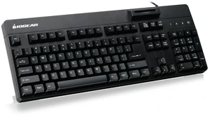 IOGEAR 104-Key Keyboard w/ Built-in Common Access Card Reader -TAA Compliant - Government Healthcare Banking Entertainment Secure Network Login -CAC/Smart Card Reader - GKBSR202TAA IOGEAR 104-Key Keyboard w/ Built-in Common Access Card Reader -TAA Compliant - Government Healthcare Banking Entertainment Secure Network Login -CAC/Smart Card Reader - GKBSR202TAA