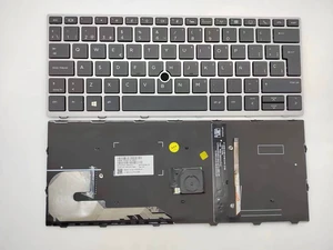 BINGZI Laptop Replacement Spanish Layout Keyboard for HP EliteBook 730 G5 735 G5 735 G6 830 G5 836 G5 830 G6 Backlit with Mouse Stick Silver Frame, Black BINGZI Laptop Replacement Spanish Layout Keyboard for HP EliteBook 730 G5 735 G5 735 G6 830 G5 836 G5 830 G6 Backlit with Mouse Stick Silver Frame, Black