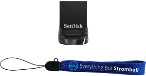 SanDisk 256GB Ultra Fit USB 3.2 Flash Drive SDCZ430-512G-G46 - Bundle with (1) Everything But Stromboli Lanyard SanDisk 256GB Ultra Fit USB 3.2 Flash Drive SDCZ430-512G-G46 - Bundle with (1) Everything But Stromboli Lanyard