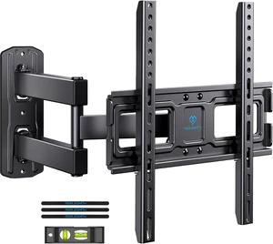 PERLESMITH Full Motion TV Wall Mount for 26-55 inch Flat Curved Screen TV up to 70lbs, Corner TV Wall Mount TV Bracket with Articulating Arm Swivel Extension Tilt, TV Mount MAX VESA 400x400mm, PSMFK7 PERLESMITH Full Motion TV Wall Mount for 26-55 inch Flat Curved Screen TV up to 70lbs, Corner TV Wall Mount TV Bracket with Articulating Arm Swivel Extension Tilt, TV Mount MAX VESA 400x400mm, PSMFK7