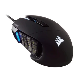 Corsair Scimitar Pro RGB Optical MMO Gaming Mouse (16,000 DPI Optical Sensor, 12 Programmable Side Buttons, 4-Zone RGB Multicolour Lighting, On-Board Storage) - Black Corsair Scimitar Pro RGB Optical MMO Gaming Mouse (16,000 DPI Optical Sensor, 12 Programmable Side Buttons, 4-Zone RGB Multicolour Lighting, On-Board Storage) - Black