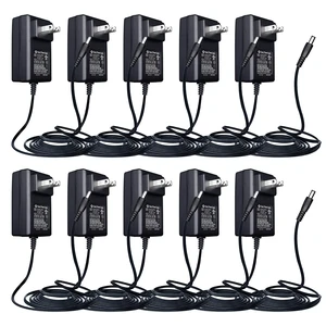 UL Listed 10 Pack 12V 2A 6ft Power Supply Adapter, AC to DC 24W 2000mA 1500mA 1000mA 800mA 500mA Replacement Power Cord for CCTV Security Camera DVR NVR LED Strip Router Speaker LED Mirror Desk Lamp UL Listed 10 Pack 12V 2A 6ft Power Supply Adapter, AC to DC 24W 2000mA 1500mA 1000mA 800mA 500mA Replacement Power Cord for CCTV Security Camera DVR NVR LED Strip Router Speaker LED Mirror Desk Lamp