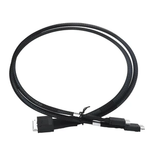 OCULINK SFF 8611 8i to 2xSFF 8611 4i Cable: 16Gbps SAS 3.0 4.0 Tinned Copper Wire Data Active Cable for PCI E Expansion Cards Data Center Servers, 50cm OCULINK SFF 8611 8i to 2xSFF 8611 4i Cable: 16Gbps SAS 3.0 4.0 Tinned Copper Wire Data Active Cable for PCI E Expansion Cards Data Center Servers, 50cm
