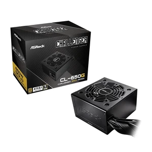 ASRock Challenger 650W Power Supply 5 Years Warranty ATX 3.1 Auto iCOOL Intelligent Fan Control 120mm Golf Blade 80 Plus Gold Certified Non-Modular CL-650G ASRock Challenger 650W Power Supply 5 Years Warranty ATX 3.1 Auto iCOOL Intelligent Fan Control 120mm Golf Blade 80 Plus Gold Certified Non-Modular CL-650G