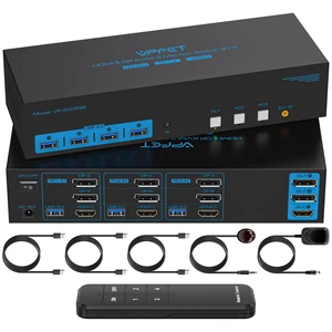 4K144Hz Displayport KVM Switch 3 Monitors 3 Computers 1 HDMI 8K30Hz 4K144Hz Displayport KVM Switch 3 Monitors 3 Computers 1 HDMI 8K30Hz