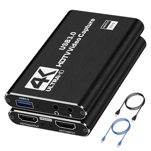 Capture Card for Streaming 4K HDMI Video Capture Card USB 3.0 Video Capture Device Full HD 1080P 60FPS Video Recorder Card for Game Recording Live Streaming Broadcasting Online Meeting Teaching Capture Card for Streaming 4K HDMI Video Capture Card USB 3.0 Video Capture Device Full HD 1080P 60FPS Video Recorder Card for Game Recording Live Streaming Broadcasting Online Meeting Teaching