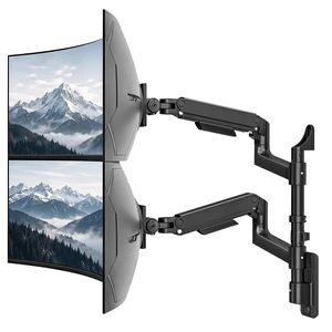 Dual Wall Mount Monitor Arm for 17-49" Ultrawide Screens Dual Wall Mount Monitor Arm for 17-49" Ultrawide Screens