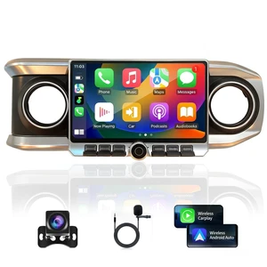 Radio for Toyota Tacoma 2016 2017 2018 2019 2020 2021 2022 Car Stereo Android 14 8 Core 4G RAM + 64G ROM QLED 10 Inch Touch Screen Carplay & Android Auto Bluetooth WiFi SWC GPS FM Head Unit Radio for Toyota Tacoma 2016 2017 2018 2019 2020 2021 2022 Car Stereo Android 14 8 Core 4G RAM + 64G ROM QLED 10 Inch Touch Screen Carplay & Android Auto Bluetooth WiFi SWC GPS FM Head Unit