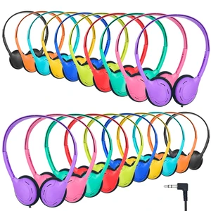 TJZXGUI Kids Headphones Bulk 10 Pack for School Classroom Student Children TJZXGUI Kids Headphones Bulk 10 Pack for School Classroom Student Children