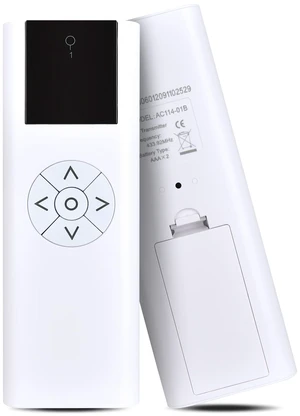 FQOUG AC114-01B 01 Blinds Remote Control Replacement, 1 Channel RF Transmitter (RF 433.92MHz) for Electric Blind, Shade and Sunshade FQOUG AC114-01B 01 Blinds Remote Control Replacement, 1 Channel RF Transmitter (RF 433.92MHz) for Electric Blind, Shade and Sunshade