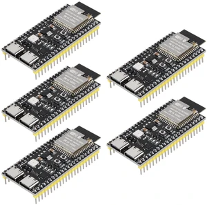 5Pcs ESP32 S3 Development Board N16R8 ESP32-S3 MCU with Wi-Fi & Bluetooth 16MB Flash 8MB RAM USB Type-C Compatible with Arduino IDE for IoT Projects 5Pcs ESP32 S3 Development Board N16R8 ESP32-S3 MCU with Wi-Fi & Bluetooth 16MB Flash 8MB RAM USB Type-C Compatible with Arduino IDE for IoT Projects