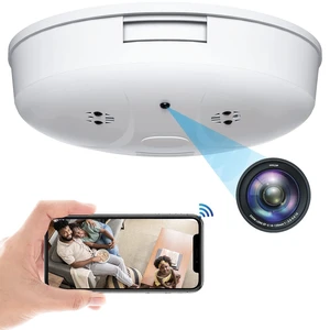 Kestanlora HD 1080P Camera Smoke Detector WiFi Cameras Wireless Small Nanny Cam with Motion Detection, Surveillance Indoor Camera for Home Security No Audio Kestanlora HD 1080P Camera Smoke Detector WiFi Cameras Wireless Small Nanny Cam with Motion Detection, Surveillance Indoor Camera for Home Security No Audio
