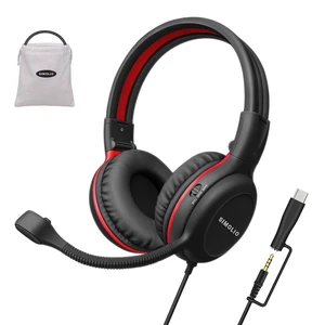 SIMOLIO-USB-C Wired-Kids-Headphones for-School with Boom-Mic & Volume Limit SIMOLIO-USB-C Wired-Kids-Headphones for-School with Boom-Mic & Volume Limit